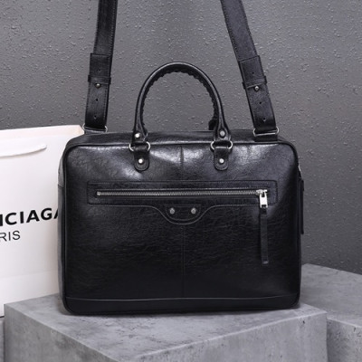 Balenciaga 2020  Leather  Mens Business,40cm  - 발렌시아가 2020 레더 남성용 서류가방, BGB0552,40cm,블랙