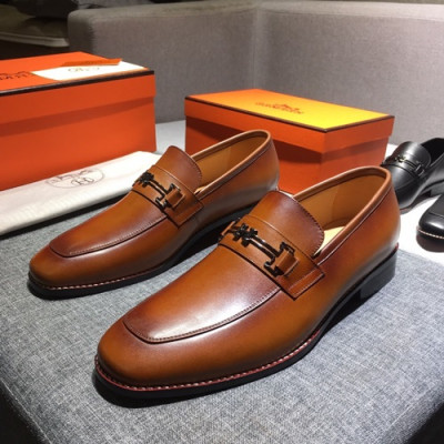 Hermes 2020 Mens Leather Shoes - 에르메스 2020 남성용 레더 슈즈 HERS0314.Size(240 - 275).브라운