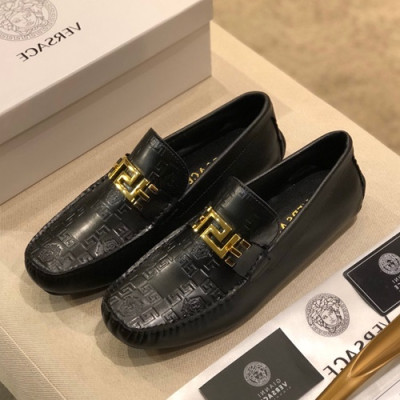 Versace  2020 Mens Leather Loafer - 베르사체 2020 남성용 레더 로퍼 VERS0486,Size(240 - 280).블랙