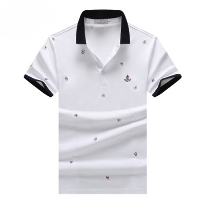 [매장판]Moncler 2020 Mens Logo Cotton Short Sleeved Polo Tshirts - 몽클레어 2020 남성 로고 코튼 폴로 반팔티 Moc01589x.Size(m - 3xl).화이트