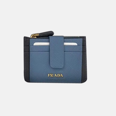 Prada 2020 Saffiano Ladies Card Purse, 1MC038 - 프라다 2020 사피아노 여성용 카드 퍼스,PRAW0167,12CM.스카이블루