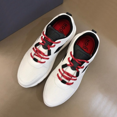 Hogan 2020 Mens Leather Sneakers - 호간 2020 남성용 레더 스니커즈 HOGS0046,Size(245 - 265).화이트