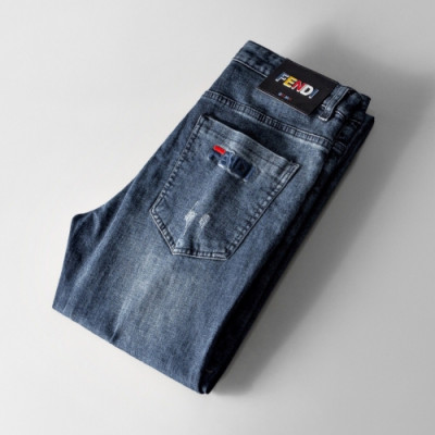 [매장판]Fendi 2020 Mens Classic Denim Jeans - 펜디 2020 남성 클래식 데님 청바지 Fen0659x.Size(30 - 38).블루