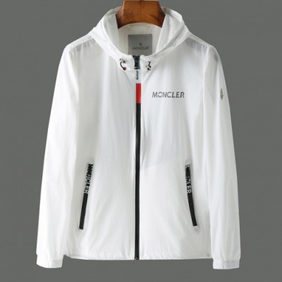 [몽클레어]Moncler 2020 Mens Logo Casual Windproof Jackets - 몽클레어 2020 남성 로고 캐쥬얼 방풍 자켓 Moc01590x.Size(m - 2xl).화이트