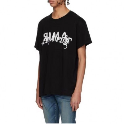 [아미리]Amiri 2020 Mens Logo Cotton Short Sleeved Tshirts - 아미리 2020 남성 로고 코튼 반팔티 Ami0069x.Size(s - xl).블랙