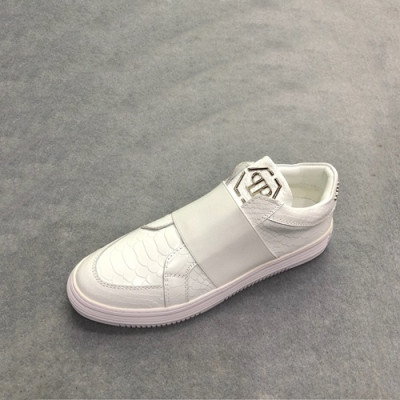 Philipp plein 2020 Mens Leather Sneakers  - 필립플레인 2020 남성용 레더 스니커즈 PPS0241,Size(240 - 270).화이트