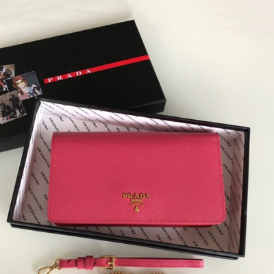 Prada 2020 Leather Chain Shoulder Cross Bag / Clutch Bag ,18.5CM - 프라다 2020 레더 체인 숄더 크로스백 / 클러치백 ,1HZ029-3,18.5CM,진핑크