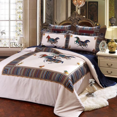 Hermes 2020 Supima Cotton Bedding 4 Set - 에르메스 2020 수피마 코튼 침구 4종 세트, BEDS0003,화이트