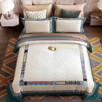 Hermes 2020 Supima Cotton Bedding 4 Set - 에르메스 2020 수피마 코튼 4종 세트, BEDS0042,베이지