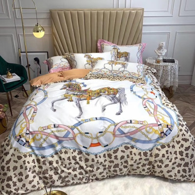 Hermes 2020 Supima Cotton Bedding 4 Set - 에르메스 2020 수피마 코튼 4종 세트, BEDS0057,화이트