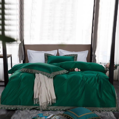 Hermes 2020 Supima Cotton Bedding 4 Set - 에르메스 2020 수피마 코튼 4종 세트, BEDS0083,그린