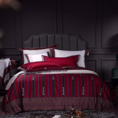 Hermes 2020 Supima Cotton Bedding 4 Set - 에르메스 2020 수피마 코튼 4종 세트, BEDS0090,레드