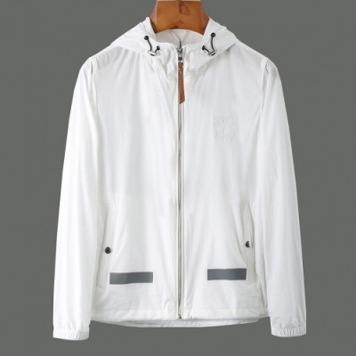 [로에베]Loewe 2020 Mens Logo Casual Windproof Jackets - 로에베 2020 남성 로고 캐쥬얼 방풍 자켓 Loe0225x.Size(m - 2xl).화이트