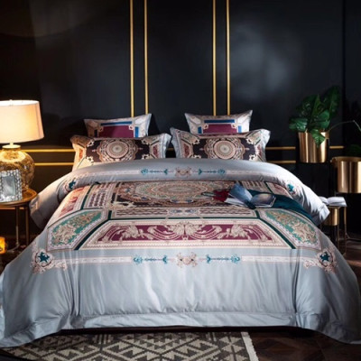 Hermes 2020 Supima Cotton Bedding 4 Set - 에르메스 2020 수피마 코튼 4종 세트, BEDS0113,그레이