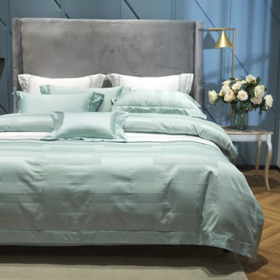 Hermes 2020 Supima Cotton Bedding 4 Set - 에르메스 2020 수피마 코튼 4종 세트, BEDS0119,연스카이블루