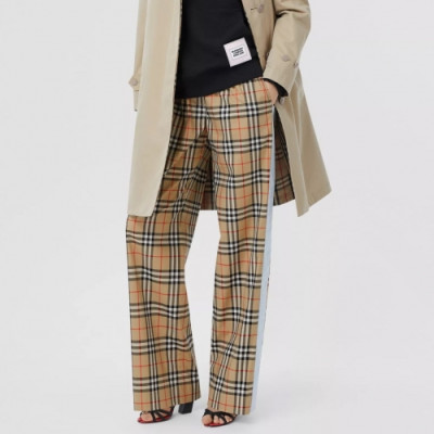 [버버리]Burberry 2020 Womens Vintage Classic Cotton Pants - 버버리 2020 여성 빈티지 클래식 코튼 팬츠 Bur02554x.Size(s - l).카멜