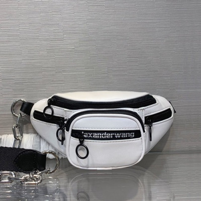 Alexander Wang 2020 Leather Mini Belt Bag,22cm - 알렉산더왕 2020 레더 남여공용 미니 벨트백 AWB0046,22cm,화이트