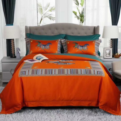 Hermes 2020 Supima Cotton Bedding 4 Set - 에르메스 2020 수피마 코튼 4종 세트, BEDS0124,오렌지