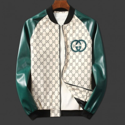 [구찌]Gucci 2020 Mens Logo Casual Jackets - 구찌 2020 남성 로고 캐쥬얼 자켓 Guc02683x.Size(m - 3xl).그린