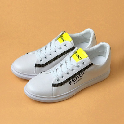 [업 신상]Fendi 2020 Mens Leather Sneakers -  펜디 2020 남성용 레더 스니커즈 FENS0332,Size(240 - 270).화이트