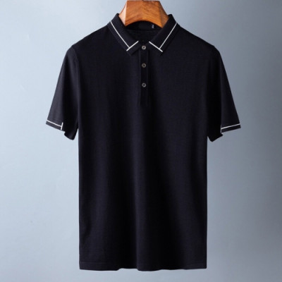 Ermenegildo Zegna 2020 Mens Business Short Sleeved Polo Tshirts - 에르메네질도 2020 제냐 남성 비지니스 반팔티 Zeg0180x.Size(m - 3xl).블랙