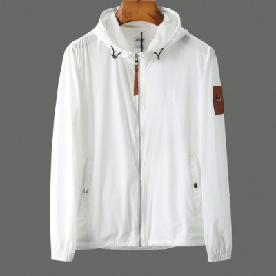 [로에베]Loewe 2020 Mens Logo Casual Windproof Jackets - 로에베 2020 남성 로고 캐쥬얼 방풍 자켓 Loe0234x.Size(m - 2xl).화이트