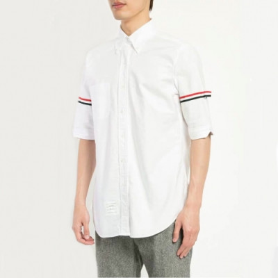 [톰브라운]Thom Browne 2020 Mens Strap Cotton Short Sleeved Tshirts - 톰브라운 2020 남성 스트랩 코튼 반팔 셔츠 Thom0761x.Size(s - 2xl).화이트