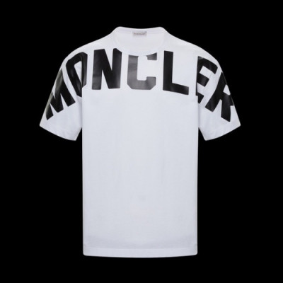 [매장판]Moncler 2020 Mens Logo Silket Crew-neck Short Sleeved Tshirts - 몽클레어 2020 남성 로고 실켓 크루넥 반팔티 Moc01684x.Size(m - 3xl).화이트