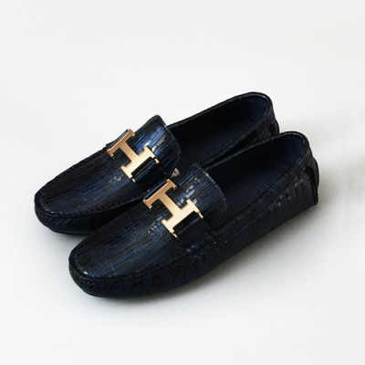 [업 신상]Hermes 2020 Mens Leather Loafer - 에르메스 2020 남성용 레더 로퍼  HERS0327,Size(240 - 270).네이비