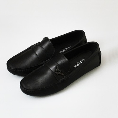 [업 신상]Armani 2020 Mens Leather Loafer - 알마니 2020 남성용 레더 로퍼 ARMS0353,Size(240 - 270).블랙