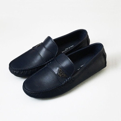 [업 신상]Armani 2020 Mens Leather Loafer - 알마니 2020 남성용 레더 로퍼 ARMS0354,Size(240 - 270).네이비