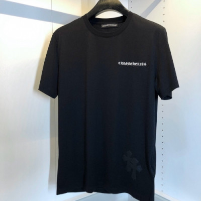 [크롬하츠]Chrome hearts 2020 Mm/Wm Logo Casual Cotton Tshirts - 크롬하츠 2020 남자 로고 캐쥬얼 코튼 반팔티 Chr0160x.Size(m - 3xl).블랙