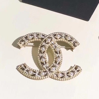 Chanel 2020 Ladies Brooch - 샤넬 2020 여성용 브로치 ACC0180.(옐로우골드)