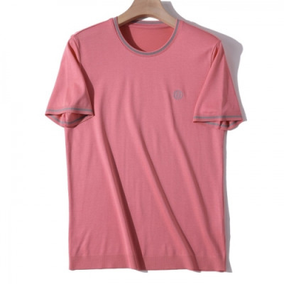 Hermes 2020 Mens Crew-neck Silket Short Sleeved Tshirts - 에르메스 2020 남성 크루넥 실켓 반팔티 Her0469x.Size(m - 3xl).핑크