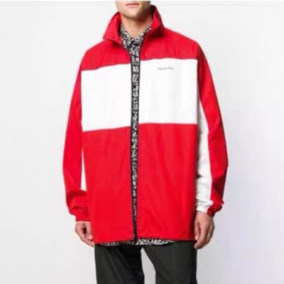 [발렌시아가]Balenciaga 2020 Mens Logo Casual Windproof Jackets - 발렌시아가 2020 남성 로고 캐쥬얼 오버사이즈 방풍 재킷 Bal0634x.Size(s - l).레드