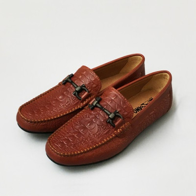 [업 신상]Ferragamo 2020 Mens Leather Loafer - 페라가모 2020 남성용 레더 로퍼  FGMS0412,Size(240 - 270).레드브라운