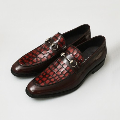 [업 신상]Gucci 2020 Mens Leather Loafer -  구찌 2020 남성용 레더 로퍼 GUCS1145,Size(240 - 270).레드브라운