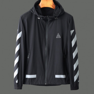 [오프화이트]Off-white 2020 Mens Logo Casual Windproof Jackets - 오프화이트 2020 남성 로고 캐쥬얼 방풍 자켓 Off0431x.Size(m - 2xl).블랙