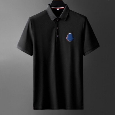 [매장판]Moncler 2020 Mens Logo Silket Short Sleeved Polo Tshirts - 몽클레어 2020 남성 로고 실켓 폴로 반팔티 Moc01724x.Size(m - 3xl)블랙