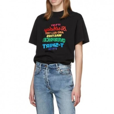 [베트멍]Vetements 2020 Mm/Wm Printing Logo Cotton Short Sleeved Oversize Tshirts - 베트멍 2020 남/녀 프린팅 로고 코튼 오버사이즈 반팔티 Vet0078x.Size(xs - l).블랙