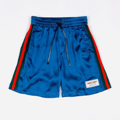 [구찌]Gucci 2020 Mens Initial Logo Vintage Casual Half Pants - 구찌 2020 남성 이니셜 로고 빈티지 캐쥬얼 반바지 Guc02777x.Size(s - 2xl).블루