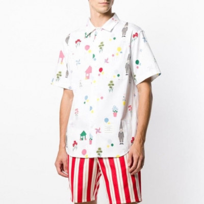 [톰브라운]Thom Browne 2020 Mens Casual Short Sleeved Tshirts - 톰브라운 2020 남성 캐쥬얼 반팔 셔츠 Thom0811x.Size(s - 2xl).화이트