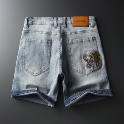 [구찌]Gucci 2020 Mens Initial Logo Vintage Casual Half Pants - 구찌 2020 남성 이니셜 로고 빈티지 캐쥬얼 반바지 Guc02792x.Size(29 - 38).블루