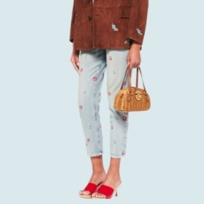 Miumiu 2020 Ladies Casual Denim Pants - 미우미우 2020 여성 캐쥬얼 데님 팬츠 Miu0198x.Size(s - xl).블루