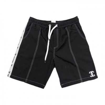 [샤넬]Chanel 2020 Mens Logo Casual Training Half Pants - 샤넬 2020 남성 캐쥬얼 트레이닝 반바지 Cnl0586x.Size(m - 2xl).블랙