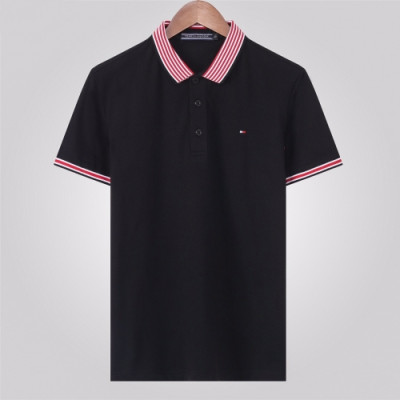 [토미]Tommy 2020 Mens Logo Cotton Polo Short Sleeved Tshirts - 토미 2020 남성 로고 코튼 폴로 반팔티 Tomy0041x.Size(m - 3xl).블랙