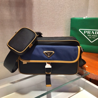 Prada 2020 Nylon Messenger Shoulder Bag,25CM - 프라다 2020 나일론 남성용 메신저 숄더백,2VH074-4,25cm,블랙