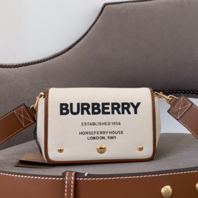 Burberry 2020 Canvas Shoulder Bag, 18cm - 버버리 2020 여성용 캔버스 숄더백 ,BURB0481,18cm,베이지