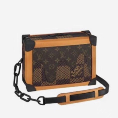 Louis Vuitton 2020 Soft Trunk Shoulder Bag,25cm - 루이비통 2020 소프트 트렁크 숄더백 M40381,LOUB2184,25cm,브라운