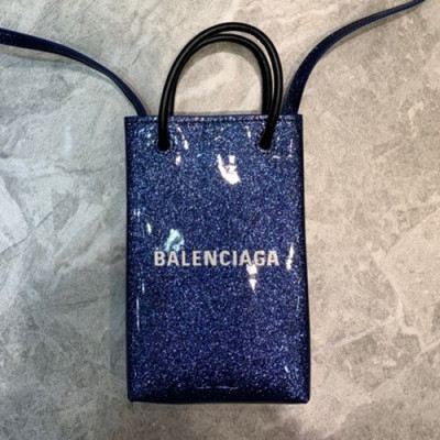 Balenciaga 2020 Super Mini Tote Shoulder Bag / Phone Bag,18CM - 발렌시아가 2020 여성용 슈퍼 미니 토트 숄더백 / 폰 백,BGB0578,18CM,블루